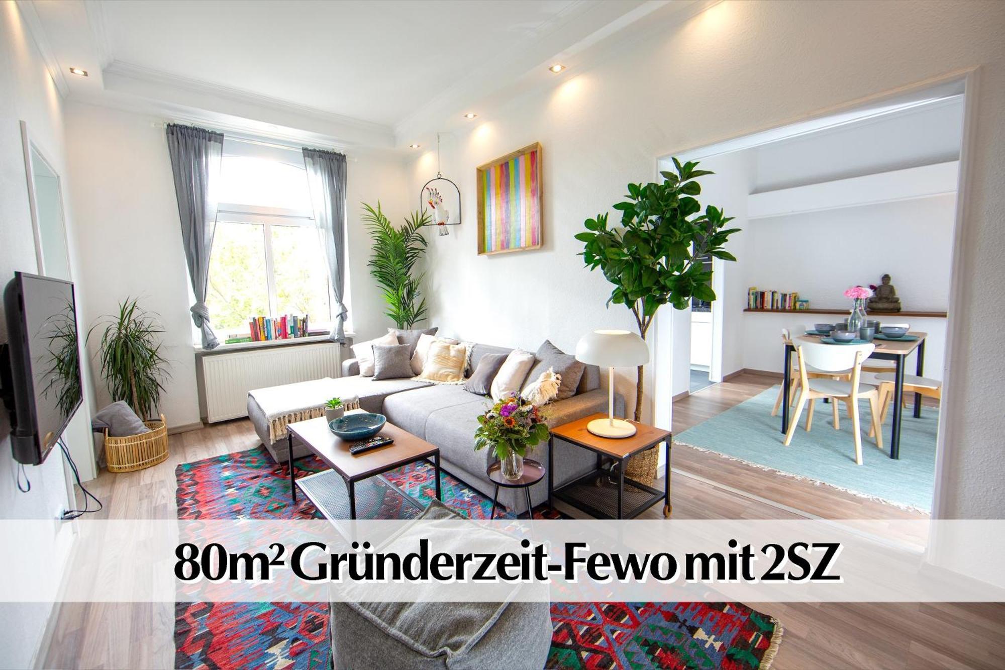 80M2 3R Wohnung Mit Privatem Parkplatz, Kingsize Betten, Smart-Tv, Etc Erfurt Extérieur photo